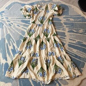 Zara floral midi dress